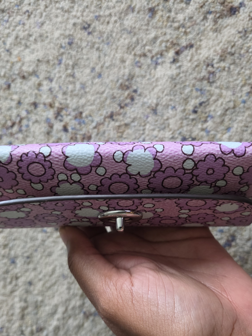 Coach Purple Floral Sunglasses Case - Picture 5 of 7